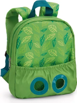 Produktbild von NICI Rucksack mit Plüschtier 21x26cm Waschbär 25cm - grün - Abnehmbarer Pluschspielzeug Weich Flauschig, Kindergartenrucksack mit Kuscheltier für Jungen und Mädchen | 61745