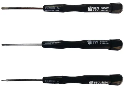 Productafbeelding van Precisieschroevendraaierset - Phillips - PH0 Ph00 Ph000 - CR-V-staal - Set van 3