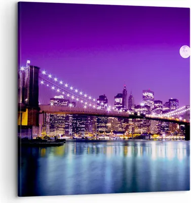 Produktbild von Bild auf Leinwand - Leinwandbild - Amerika wohnung architektur - 60x60cm - Wand Bild - Wanddeko - Leinwanddruck - Bilder - Kunstdruck - Wanddekoration - Leinwand bilder - Wandkunst - AC60x60-2443