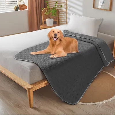 Produktbild von Hundedecke – Wasserdicht – Rutschfest – Waschbar – Für große/kleine Hunde – Schützt Sofa/Bett/Auto – 75 x 180 cm – Tierdecke