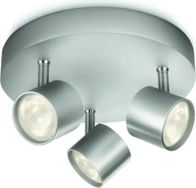 Immagine prodotto di Philips myliving Spot 562434816, 3 lampadine, LED, 3 W, 2700 K, 220-240, alluminio
