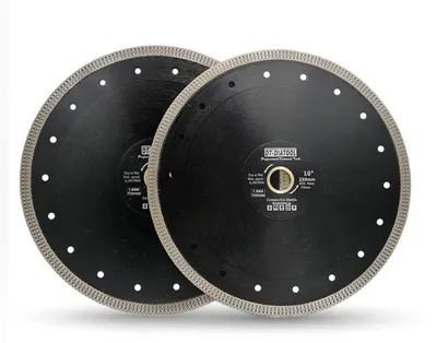 Productafbeelding van Diamantzaagblad, 2 stuks, 250 mm, X-Mesh Turbo, geschikt voor tegels, marmer, graniet, met een boorgat van 25,4 mm