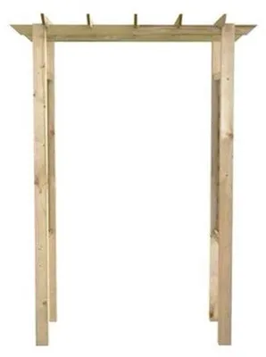 Imagen del producto de Arco para jardín – Madera resistente a la intemperie – 150x60x204 cm. Estructura robusta