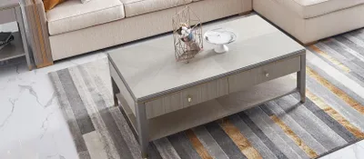 Produktbild von Klassischer Luxus Designer Couchtisch Sofa Wohnzimmer Tisch Beistell Tische Holz