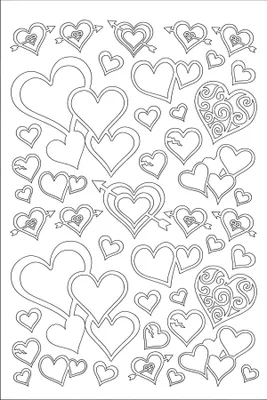 Produktbild von ROESSLER PAPIER Peel Off Sticker Herzen, weiß