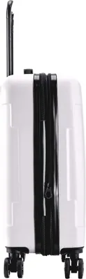 Produktbild von Flexot® Trolley - Handgepäck Koffer M, Aluminium-Teleskopstange, ABS-Hartschale, erweiterbares Volumen, Größe M, 360° Rollen, Rollkoffer, Bordcase