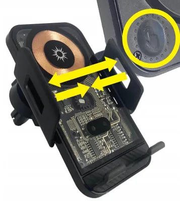 Produktbild von Pantherise Induktives Auto Ladegerät 15W USB-C Handyhalter Lüftungsgitter