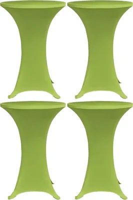 Zdjęcie produktu dla Elastyczne Pokrowce Na Stół, 4 Szt., 70 Cm, Zielone Lumarko!