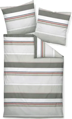 Produktbild von Janine Design Mako-Satin Bettwäsche-Garnitur J. D. 87090 Farbe naturell siena-07 Größe 135x200 + 80x80cm