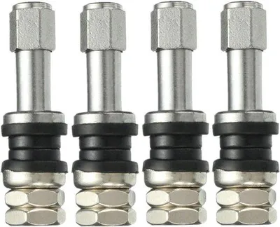 Productafbeelding van 4 Stuks Universele Metalen Klem-in Tubeless Ventielen voor Banden