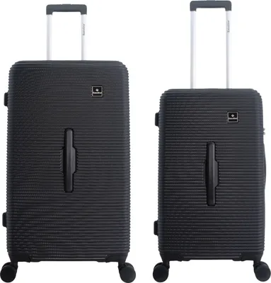 Produktbild von Saxoline Twist Trunk ABS/PC Spinner Koffer Set Gr. M/L mit TSA-Zahlenschloss black
