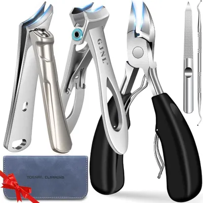Produktbild von Zehennagelknipser Für Senioren 1 Stück, Heavy Duty Mit 16 Mm Öffnung Und 45 Grad Gebogener Klinge, Für Dickes Nageltrimmen Zu Hause
