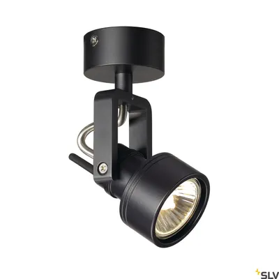 Zdjęcie produktu dla INDA SPOT GU10 lampa ścienna i sufitowa, czarna, maks. 50W