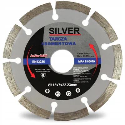 Obrázek produktu pro Silver Diamantový kotouč 115 mm segmentový pro tvrdé materiály