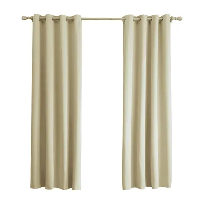 Produktbild von Topchances Vorhänge 238cm x 132cm,Thermo Verdunklungsgardine Ösenschal Deko Vorhang Blickdicht Verdunkelung Gardine, Beige