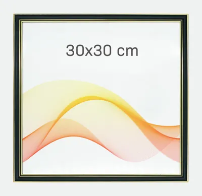 Produktbild von RAWWEST.BIS Holz Bilderrahmen 30x30 cm Plexiglas Poster Foto Wandrahmen