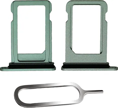 Produktbild von iPHONE 12 MINI SIM KARTEN HALTER TRAY ADAPTER FACH STECKER SLOT CARD + NADEL GRÜN