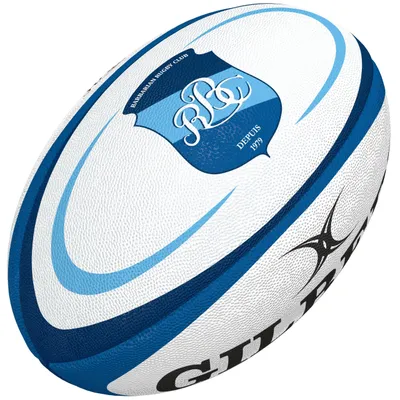 Image de Replique du ballon de rugby Gilbert, taille 5, idéal pour l'entraînement et conçu pour une grande durabilité
