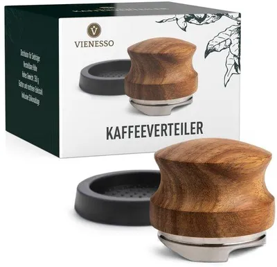 Obrázek produktu pro Uhlíček na kávu 51 mm z nerezové oceli a dřeva