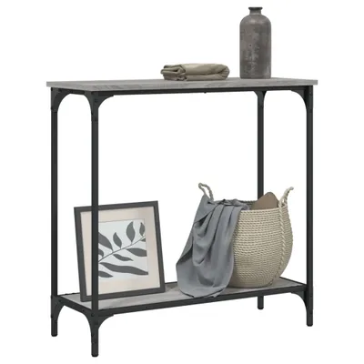 Produktbild von Monderne Konsolentisch 1 PC - Flurtisch - für Esszimmer, Wohnzimmer - Grau Sonoma 75x30,5x75cm Holzwerkstoff - Konsolentische DE2499