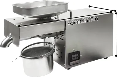 Produktbild von Ölpressmaschine, digitale Temperaturregelung, vielseitige Samenkompatibilität, Silber