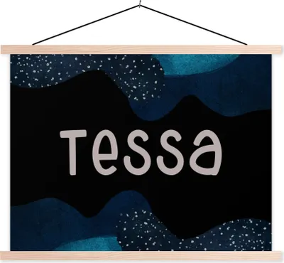 Produktbild von MuchoWow® Textilposter Tessa - Pastell - Mädchen 150x113 cm mit holzfarbenen Rahmen - Poster