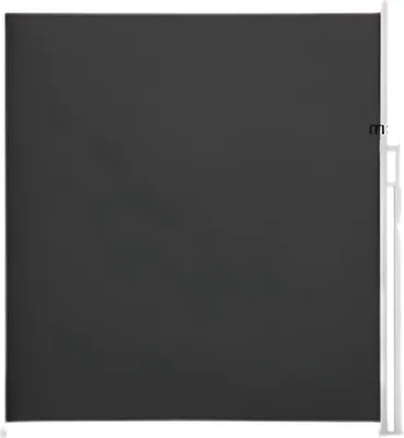 Produktbild von Ausziehbare Seitenmarkise – Windschutz & Sichtschutz – Balkon-, Terrassen- & Gartenschirm – Wasserabweisend – 180x350 cm – Anthrazit