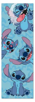 Zdjęcie produktu dla Erik Editores Disney Stitch Plakat na drzwi Niebieski Niebieski Jeden rozmiar