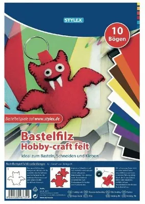 Produktbild von bastelset Filz 20 x 30 cm 10 Blatt