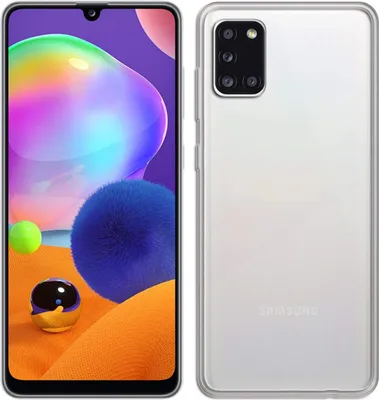 Immagine prodotto di cofi1453® Custodia in silicone di base compatibile con Samsung Galaxy A31 (A315F) Custodia TPU Morbido Cellulare Protezione Trasparente