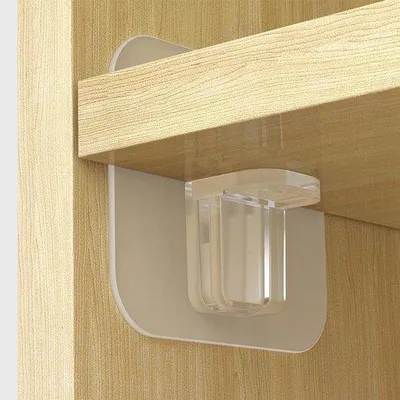 Produktbild von Famanu Regalträger 16 Stück - Transparent, ohne Bohren