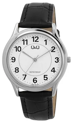 Produktbild von Herren Armbanduhr Analog, 35 mm Durchmesser, Lederarmband, Silber, Modell C48A-001PY