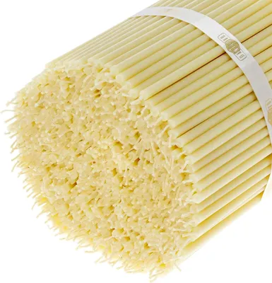 Produktbild von 400 weiweiße orthodoxe Kerzen für Gebetsrituale - Tischdeko für Hochzeiten - giftfrei - rauchfrei - trocknet nicht aus - lange - N120 - 15 cm Ø