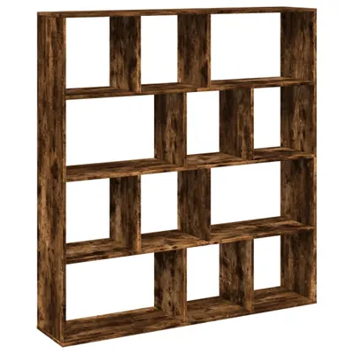 Obrázek produktu pro vidaXL Knihovna z kouřového dubu 132x29x141,5 cm Materiál na bázi dřeva