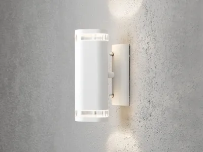 Produktbild von LED Außenwandleuchte Up Down zur Fassadenbeleuchtung, Außenleuchte 24cm, Weiß
