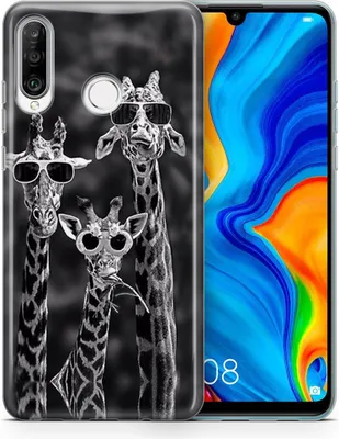 Produktbild von Handyhülle für Apple Serie Google Pixel Schutz Case Cover Bumper Etui Ultra Dünn, Modell:Apple iPhone 12 / 12 Pro, Motiv auswählen:3 Giraffen