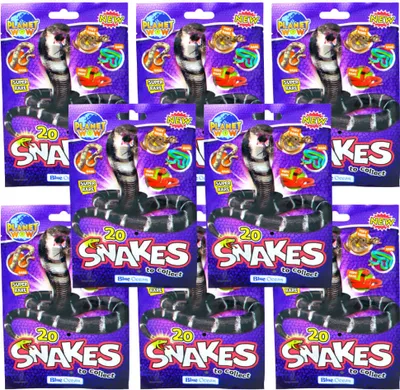 Produktbild von Blue Ocean Snakes Sammelfiguren 2024 - Planet Wow Figur Schlange - 8 Tüten