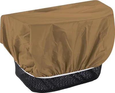 Produktbild von EAZY CASE Fahrradkorb Regenschutz, wasserfester Korbüberzug, Korbabdeckung wasserabweisend, Regenüberzug für Fahrradkorb elastisch, Schutzhaube für Regen, Braun