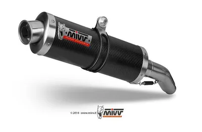 Produktbild von Mivv SPORT Schalldämpfer OVAL SLIP-ON Carbon für YAMAHA FZS 600 FAZER BJ 1998 > 2003