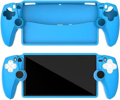Image de Pour PS5 Housse de protection en silicone antichoc Console Cover Bleu