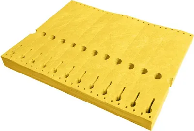 Obrázok produktu pre CombiCraft Tyvek štrbinové štítky 220 x 25,4 mm žlté - po 1000 kusoch