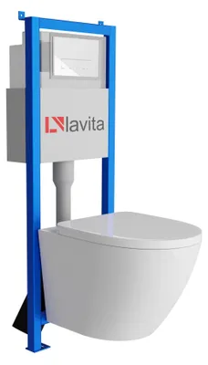 Produktbild von LAVITA WC-Set SOFI LAV 101 LAV 200.3.1 spülrandlos Weiß