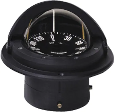 Image de Boussole Ritchie modèle 'Voyager F-82', 12v, à encastrer, Rose Ø76,2mm/5°, Noir