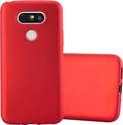 Produktbild von Cadorabo Schutzhülle für LG G5 Hülle in Rot Handyhülle TPU Silikon Etui Cover Case