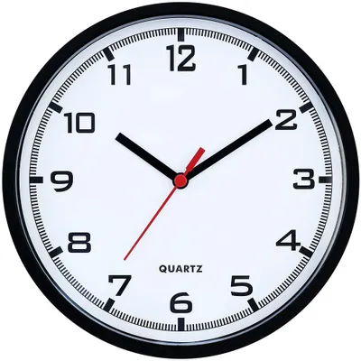 Produktbild von MPM-Quality Wanduhr Barag rund 200 mm Kunststoff Schwarz