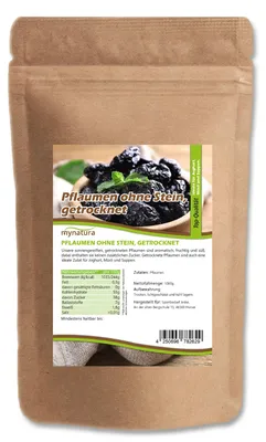 Produktbild von Mynatura Getrocknete Pflaumen in  – 1000g - 1 Beutel (1000g)