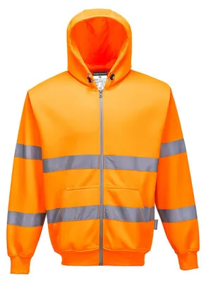 Immagine prodotto di Portwest B305 Giacca felpata con cappuccio ad alta visibilità e zip arancione taglia M