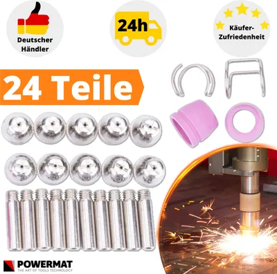Produktbild von PM-ZCDP-AG60L Powermat Plasmaschneider Zubehör Düsen Elektroden Set Ersatz Schweißzubehör Satz