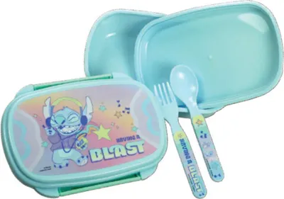Produktbild von Disney Lilo und Stitch Blast Brotdose + Besteckset