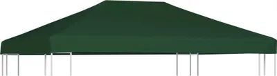 Image de Toile supérieure de belvédère 310 g / m² 4 x 3 m Vert